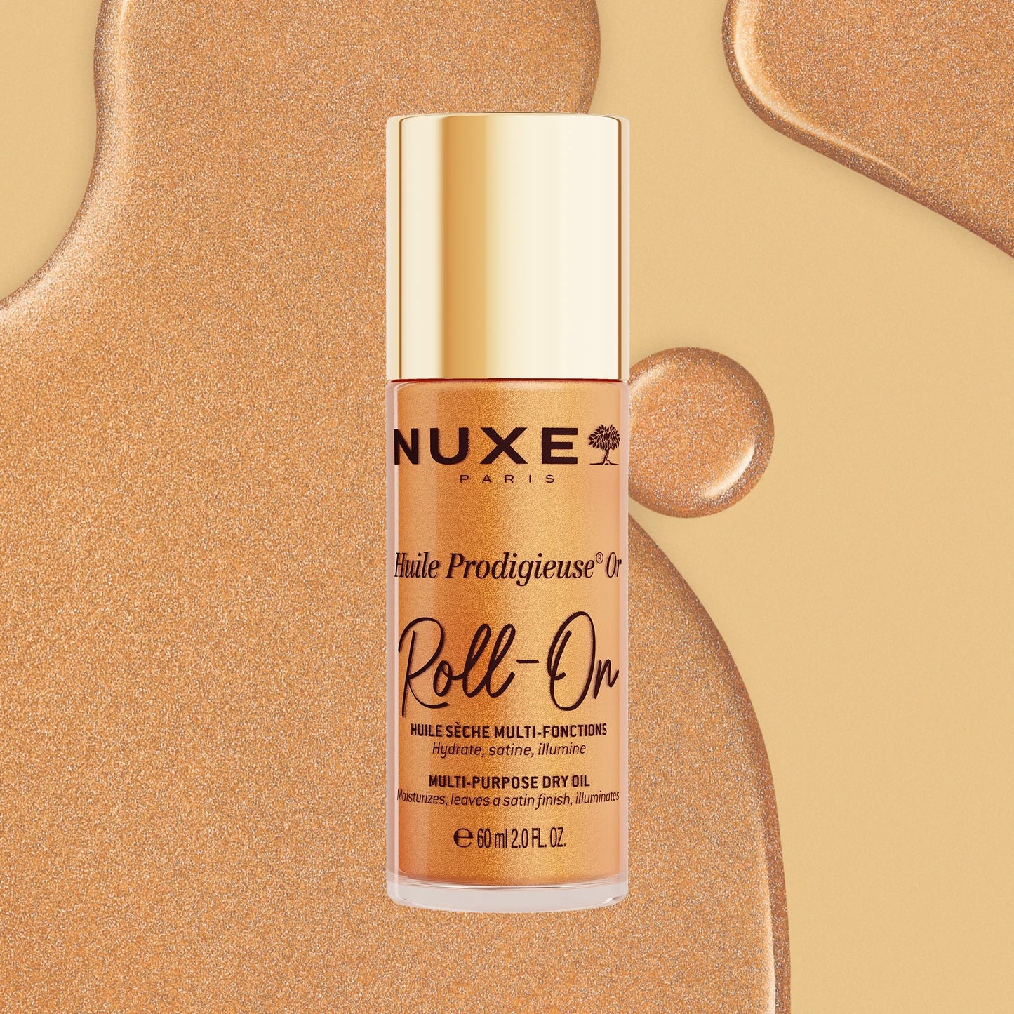 Nuxe Or Roll-On - Olio secco per viso, corpo e capelli